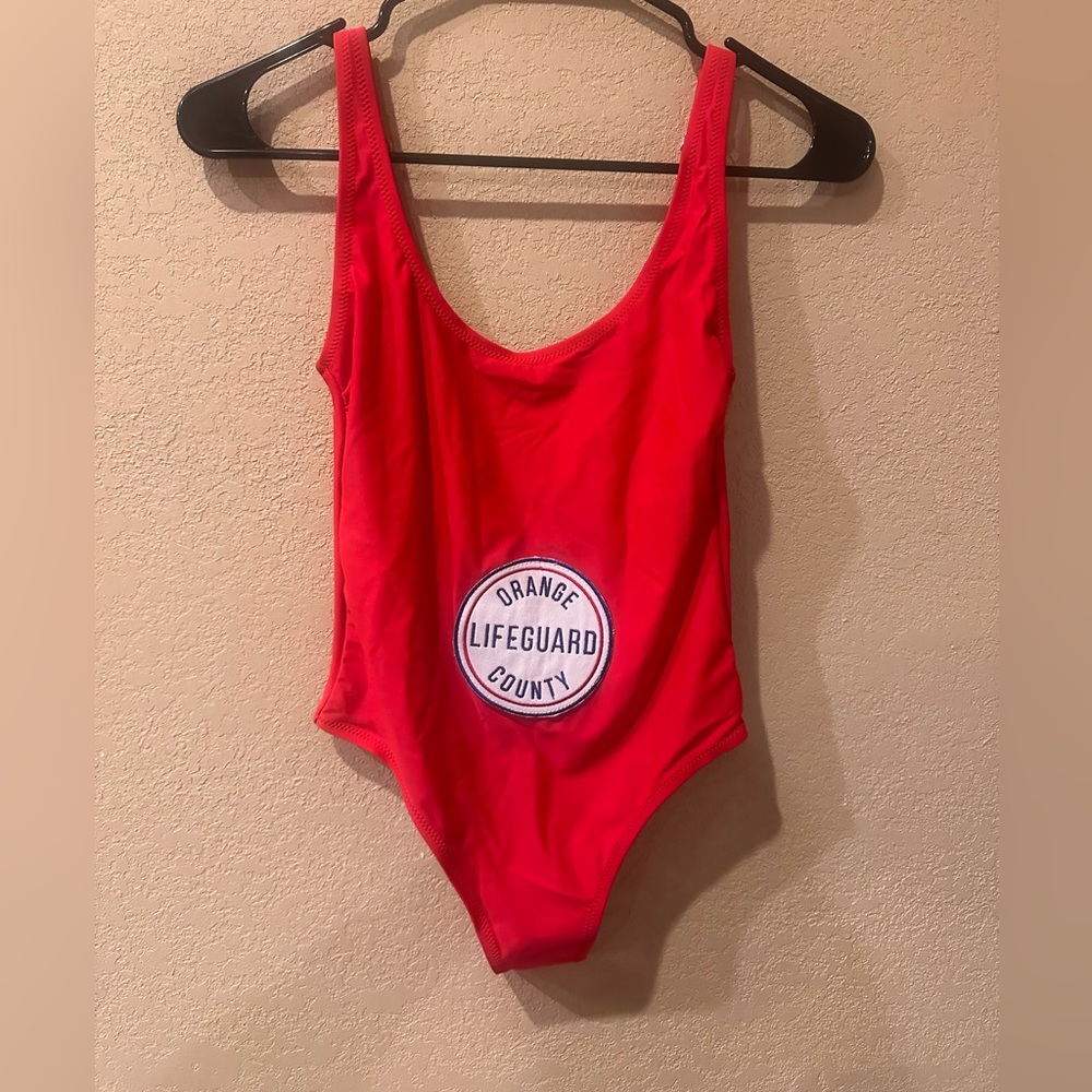RSVLTS  Women’s  One Piece Orange County Lifeguard Swimsuit.